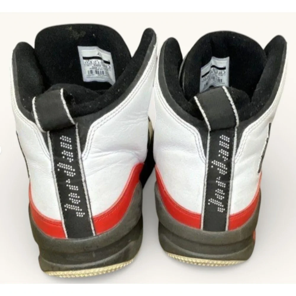 Jordan SC-2 High Top Shoes Mens 11.5 White Black Red Basketball‎ Nike